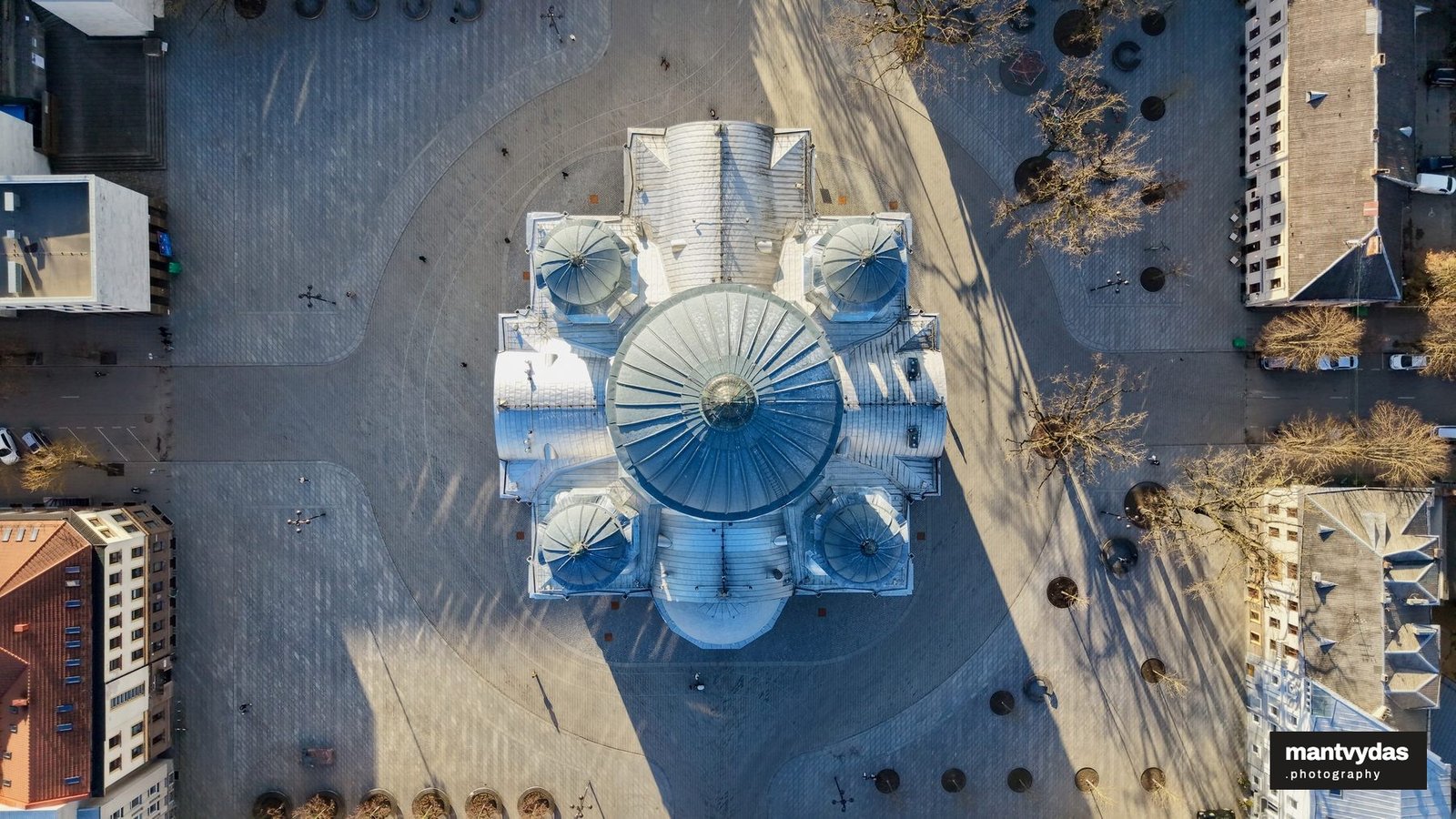 St Michael the Archangel Church from above, Kaunas
