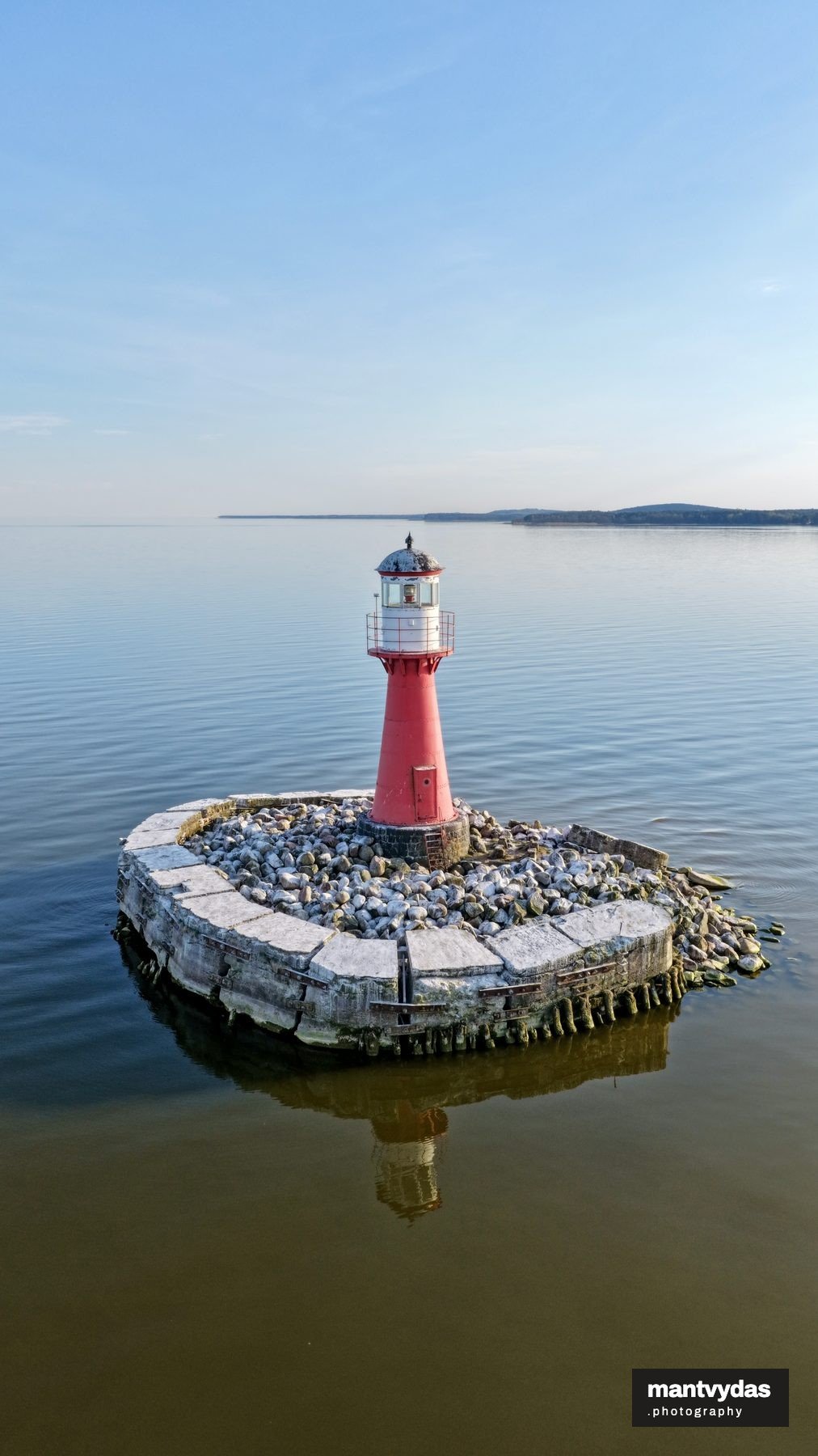 Pervalka Lighthouse, Curonian Lagoon, spring evening